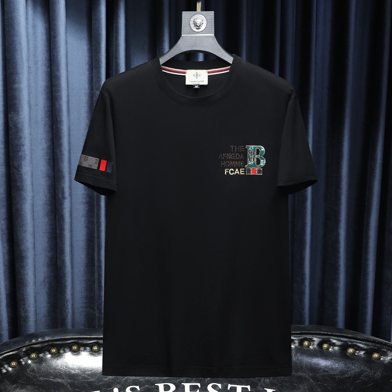 2024夏季新款高端品质丝光棉男短袖T恤微阔版QT6012AFD8534T-P80,男装T恤,阿丰达