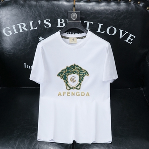 2026夏季新款高端品质丝光棉男潮流短袖T恤QT6012AFD61005T-P70图片