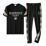 2025高端男士圆领短袖长裤运动休闲套装可单卖QT6012TZ9917P200，男装休闲套装，阿丰达