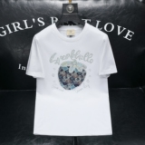 2026夏季新款品质丝光棉男潮流短袖T恤QT6012AFD2642T-P75，男装T恤，阿丰达