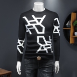 假模秋冬款新品男士圆领潮流针织衫打底毛衣QT6012AFD25023-P115，男装针织衫/毛衣，阿丰达