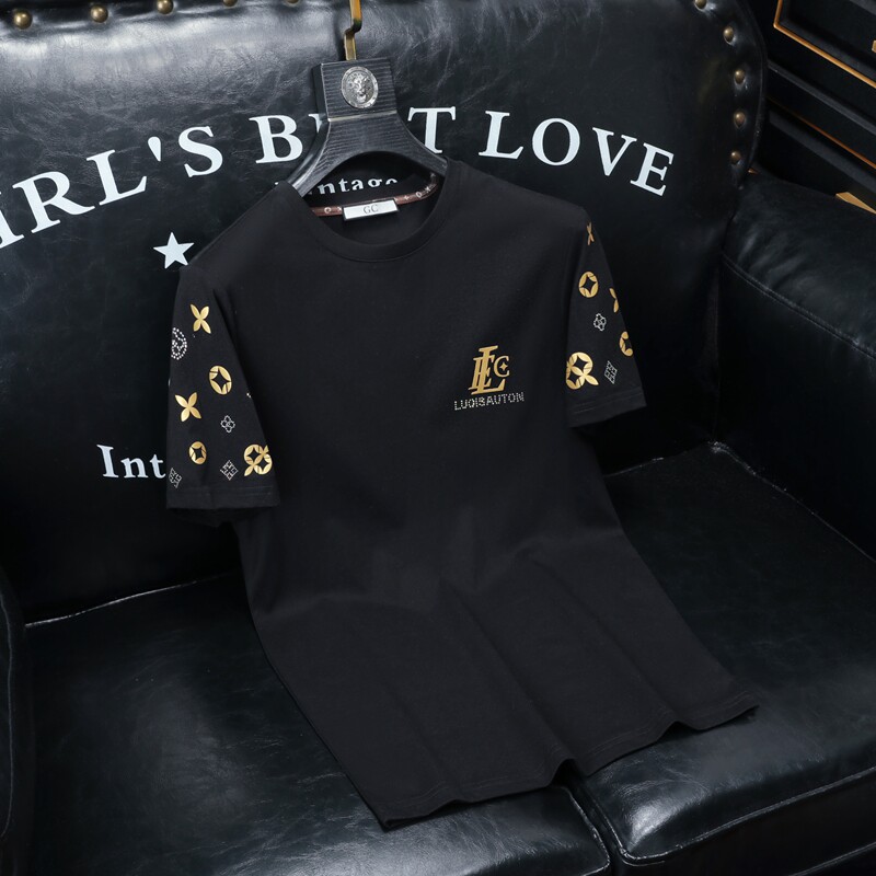 2026夏季新款高端品质丝光棉男士潮流短袖T恤QT6012AFD61024T-P70，男装T恤，阿丰达