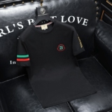 2026夏季新款品质丝光棉男潮流短袖T恤QT6012AFD2620T-P75，男装T恤，阿丰达