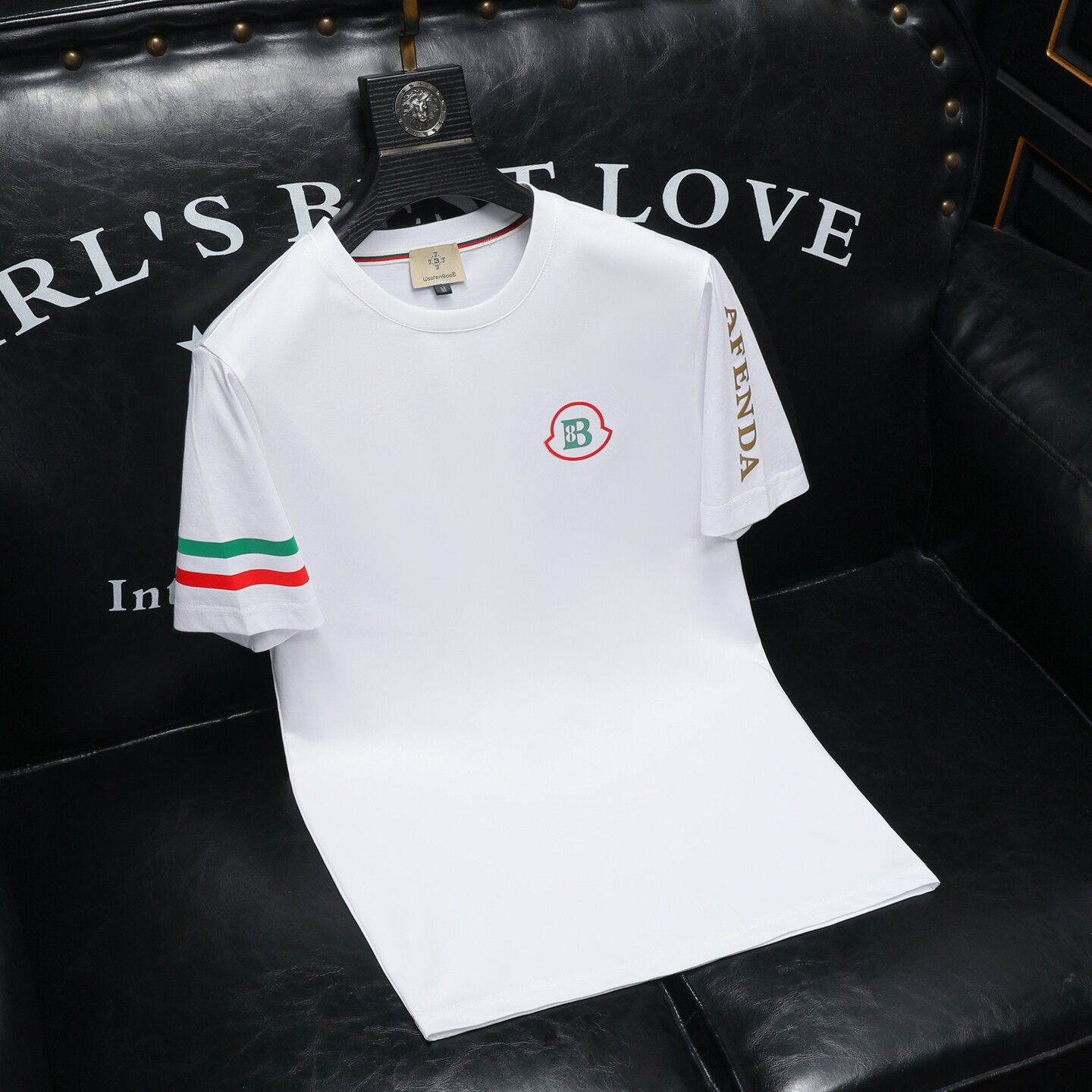 2026夏季新款品质丝光棉男潮流短袖T恤QT6012AFD2620T-P75，男装T恤，阿丰达