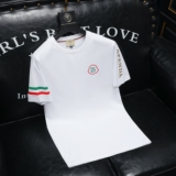 2026夏季新款品质丝光棉男潮流短袖T恤QT6012AFD2620T-P75，男装T恤，阿丰达