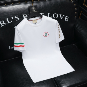 2026夏季新款品质丝光棉男潮流短袖T恤 QT6012AFD2620T-P75，男装T恤，阿丰达