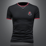 2026假模夏季新品质丝光棉男潮流短袖T恤QT6012AFD2605T-P75，男装T恤，钱塘6012(原3012)