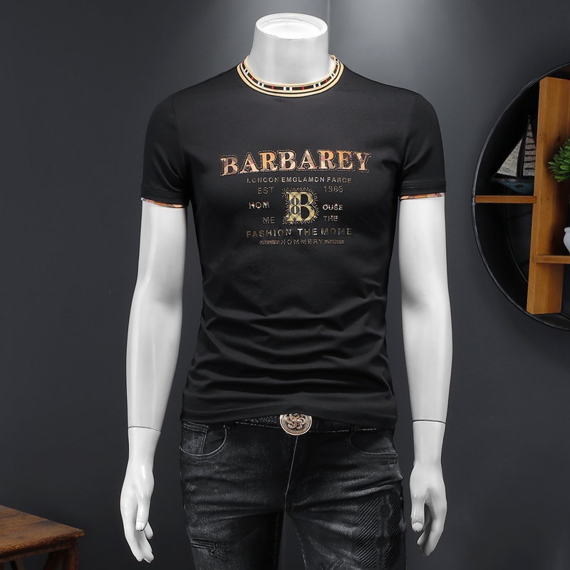 2024假模夏季新高端品质丝光棉男潮流短袖T恤QT6012AFD9907T-P70，商品下架区商品下架区，钱塘6012(原3012)