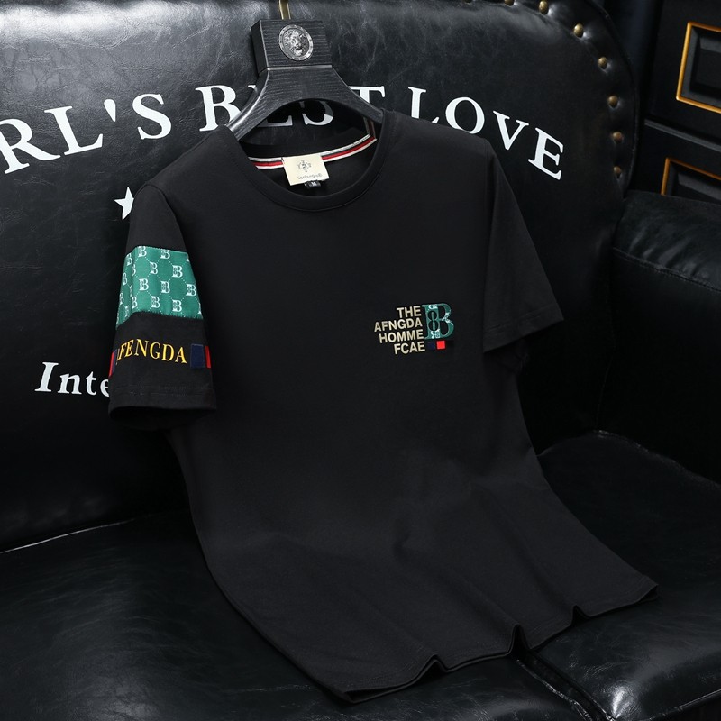 2026夏季新款高端品质丝光棉男士潮流短袖T恤QT6012AFD8383T-P70，男装T恤，阿丰达