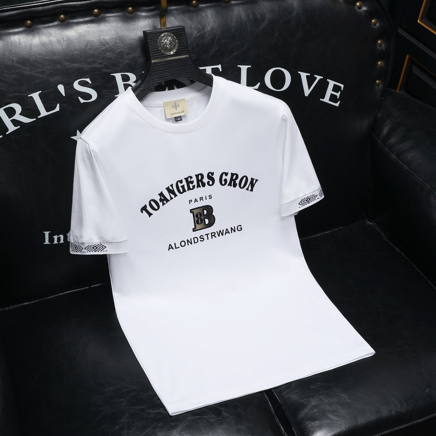 2026夏季新款品质丝光棉男潮流短袖T恤QT6012AFD2610T-P75，男装T恤，阿丰达