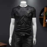 假模夏季新款高端品质丝光棉男士潮流短袖T恤QT3012AFD7096T-P70，商品下架区，钱塘6012(原3012)