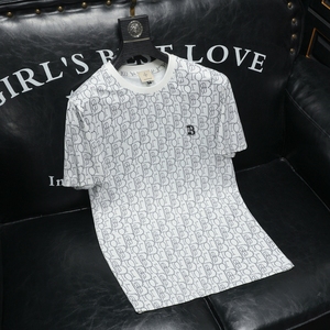 2026夏季新高端品质丝光棉男潮流短袖T恤QT6012AFD2627T-P75图片