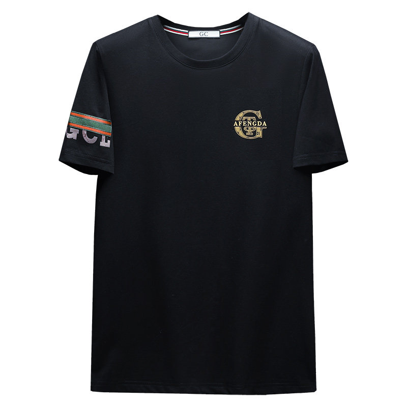 2025夏季新款高端品质丝光棉男士潮流短袖T恤QT6012AFD61011T-P70,男装T恤,阿丰达