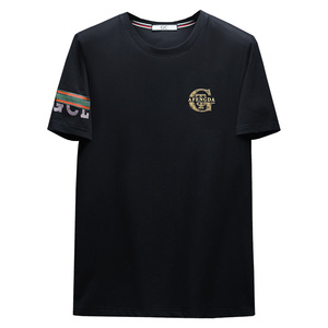 2026夏季新款高端品质丝光棉男士潮流短袖T恤QT6012AFD61011T-P70图片