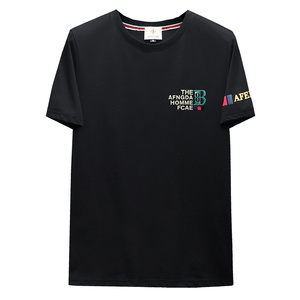 2024夏季新款高端品质丝光棉男士潮流短袖T恤QT3012AFD8364T-P70图片