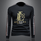 2025假模四季款男士圆领潮流刺绣时尚卫衣QT6012AFD1025Y-P125，男装卫衣，阿丰达