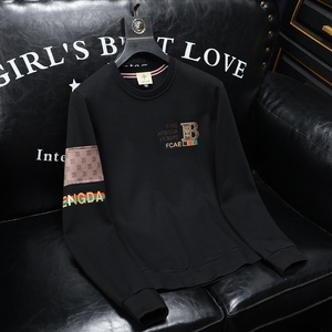 2023新款四季款男士圆领潮流时尚长袖卫衣QT3012AFD3037Y-P125,男装卫衣,钱塘3012