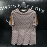 2024夏季新款高端品质丝光棉男士潮流短袖T恤QT6012AFD8381T-P70，男装T恤，阿丰达