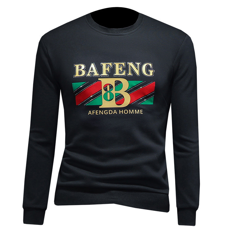 2025假模四季款男士圆领潮流刺绣时尚卫衣QT6012AFD1018Y-P125,男装卫衣,阿丰达