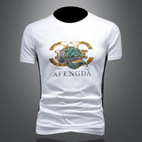 2025假模夏季新高端品质丝光棉男潮流短袖T恤QT6012AFD9978T-P75，男装T恤，阿丰达