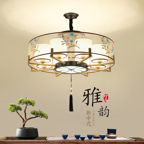 客厅主灯新中式吊灯中国风复古禅意酒店餐厅茶楼包间餐饮大气灯具