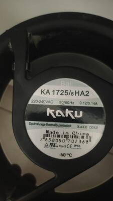 KAKU KA1725/5HA2 AC220-240V 0.12/0.14A滚珠散热风扇