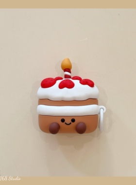 卡通jellycat蛋糕适用苹果耳机保护套airpods4无线蓝牙耳机壳三四代airpodpro2二代ipod耳机盒airpods3保护壳