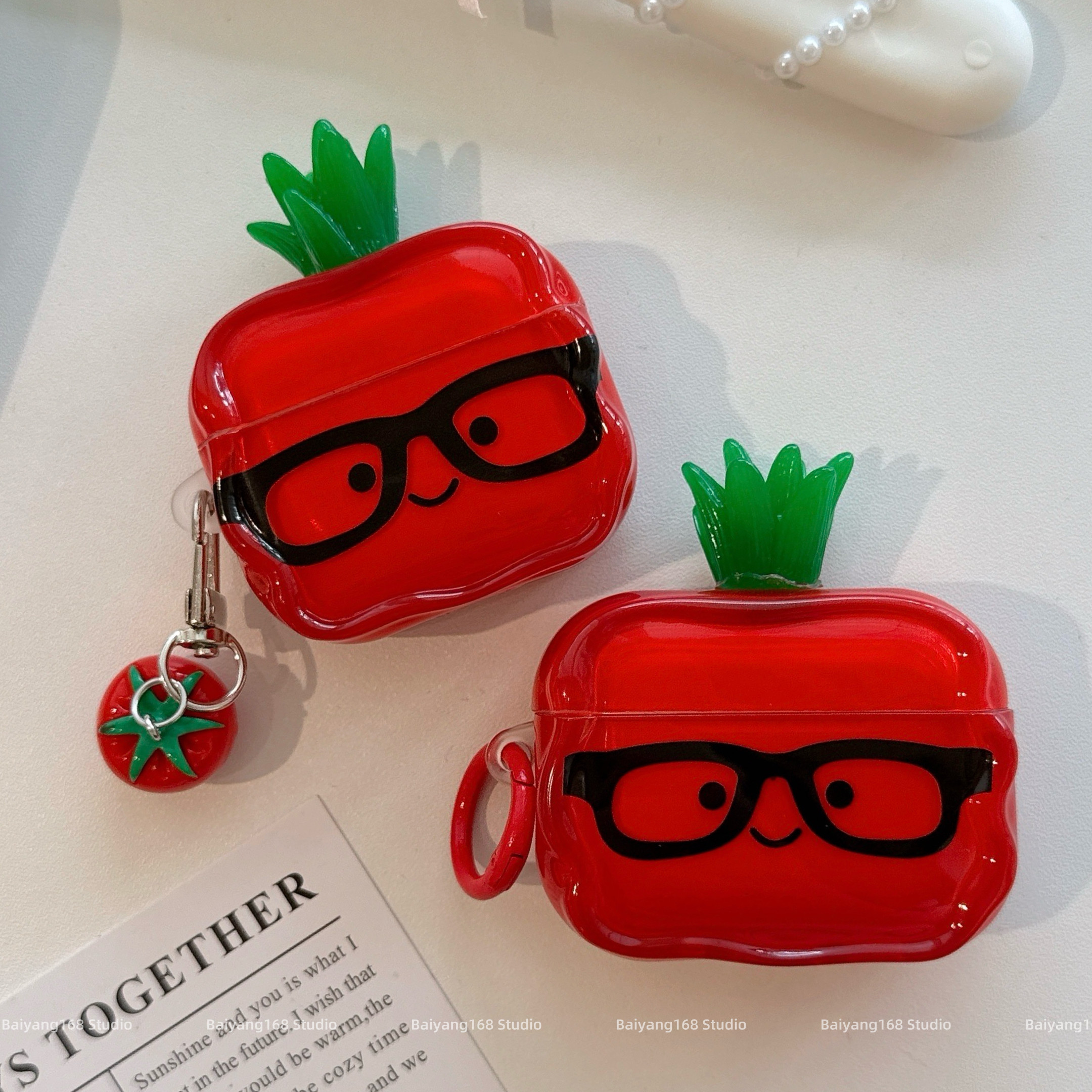 ins可爱眼镜胡萝卜适用airpods4保护套苹果耳机保护壳ai