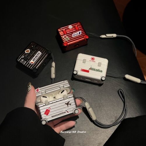 创意AirPodsPro电镀旅行箱耳机套
