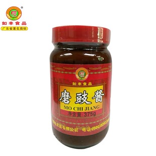 广东增城特产如丰食品磨豉酱豆豉酱375g拌饭拌面焖煮调味黄豆酱