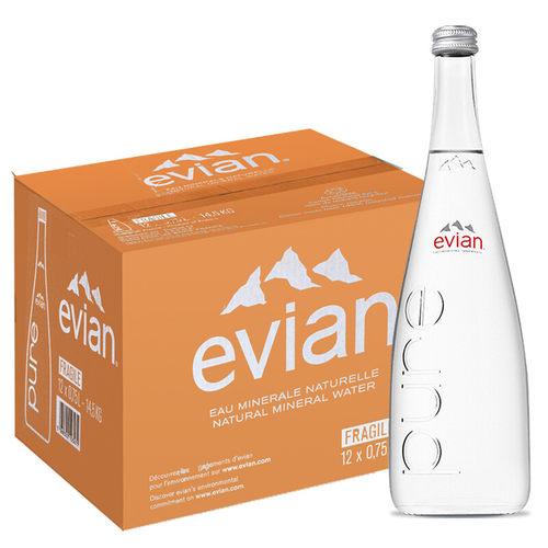 依云天然矿泉水750ml*12瓶整箱