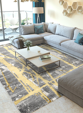 设计师地毯美式轻奢新中式北欧简约现代客厅沙发茶几卧室可机洗