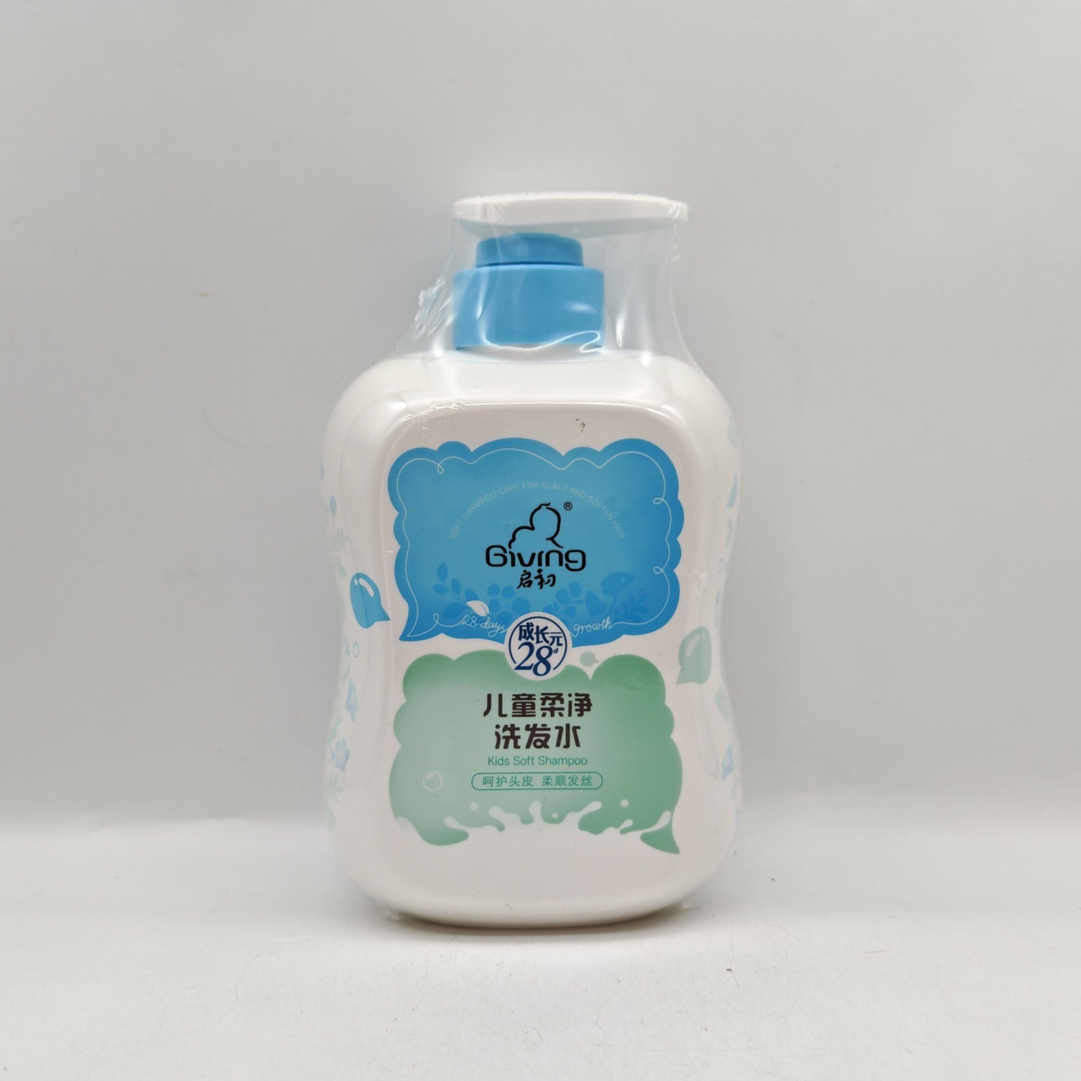 启初儿童专用柔净洗发水洗发露氨基酸中大童洗头膏520mI图片