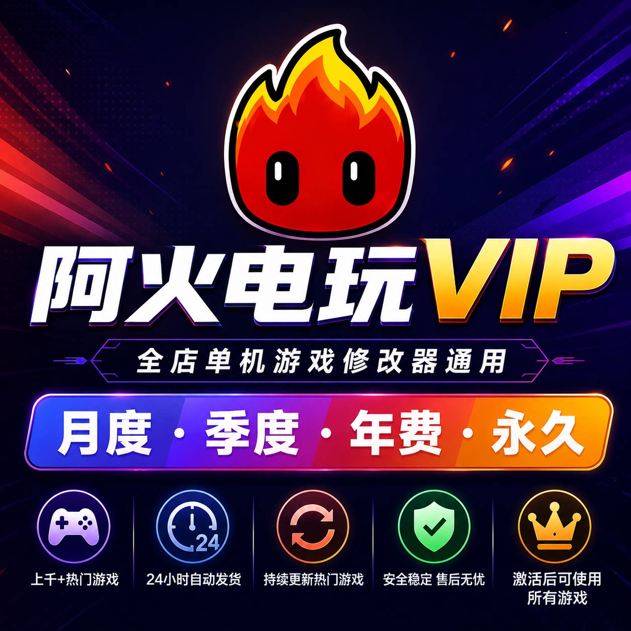 阿火电玩全店修改器VIP包更新支持后续游戏 私人定制小游戏修改图片