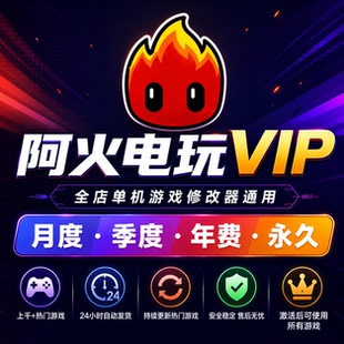 阿火电玩全店修改器VIP包更新支持后续游戏 私人定制小游戏修改
