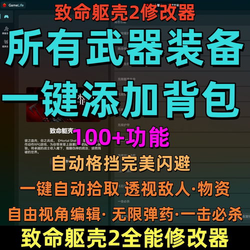 致命躯壳2修改器凭空生成自动完美格挡自动拾取多项功能添加物品