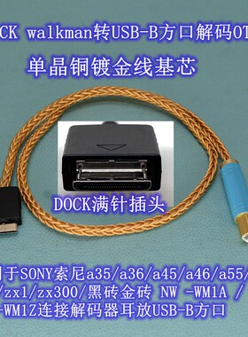 索尼dock转usb方口数字转盘音频
