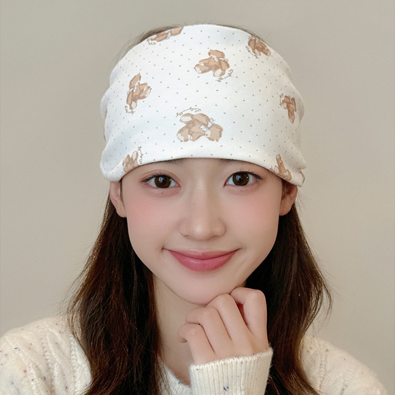 月子帽春秋季纯棉孕妇产后11月12防风帽子双层大头围吸汗透气头巾