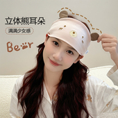 坐月子发带女夏季 薄款 产后防风护额头纯棉产妇头巾4月份5孕妇帽子