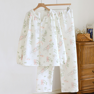 月子服春秋季 保暖加厚10月份11哺乳期喂奶衣 夹棉孕妇睡衣产后大码