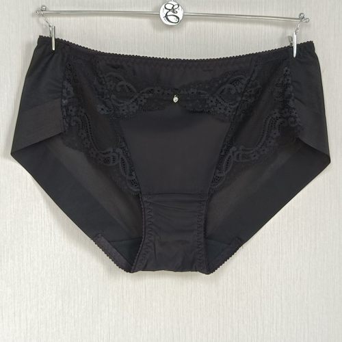 韩国EBLIN专柜正品黑色优雅古典蕾丝无痕女士平角内裤