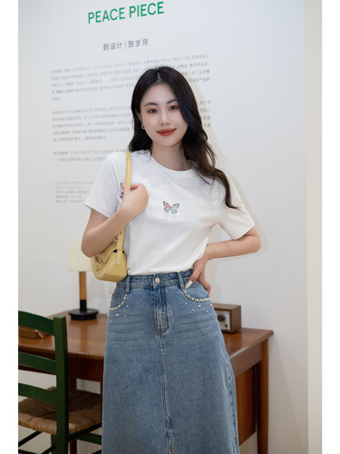短袖通勤常规印花棉女性