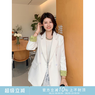 外套女81X 紫璐莱醉在清风 新中式 轻国风复古盘扣时尚 气质两色西装