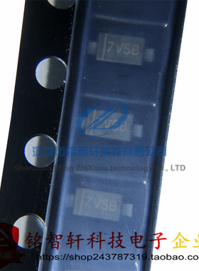 原装 MMSZ7V5BW 丝印 7V5B SOD123 7.5V±2% 贴片稳压二极管 10只