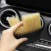 汽车清洁洗车内饰空调出风口窗台缝隙扫灰除尘细节软毛刷子工具软