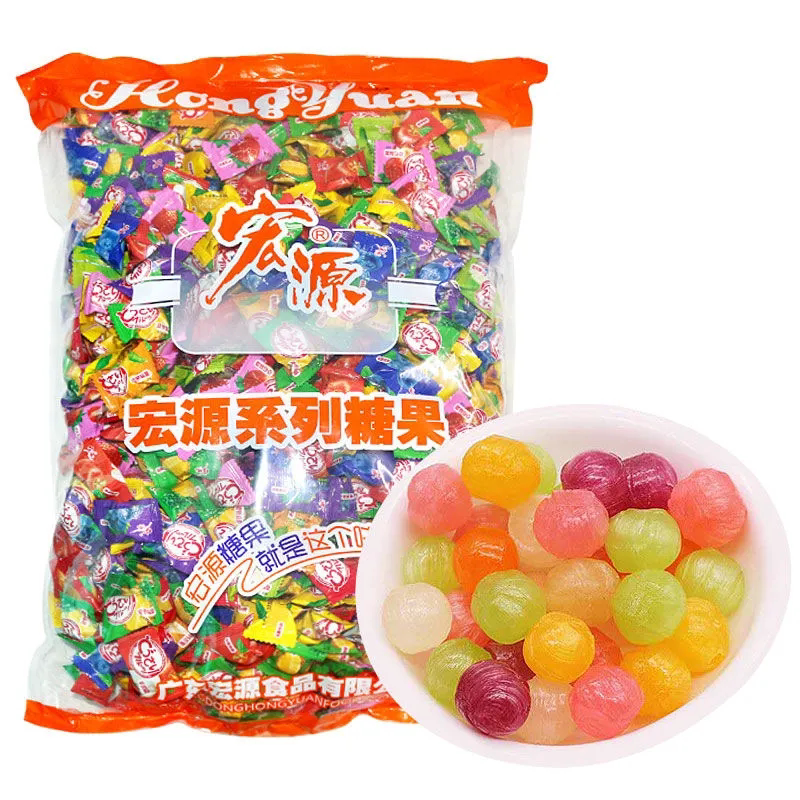 宏源陈皮糖话梅糖什锦硬糖结婚喜糖招待糖果整箱批发餐饮零食年货