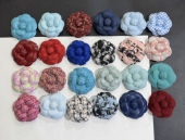 全6.6cm56个色高端粗花呢蕾丝布小香风山茶花饰品胸花加胸针发夹