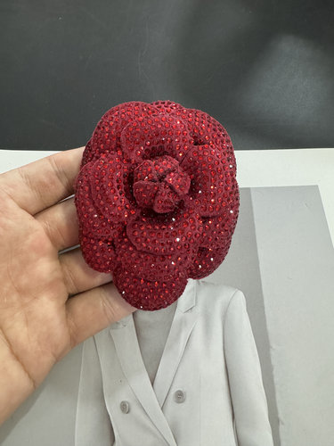 长8x6.5cm高端DIY羊反绒胸花