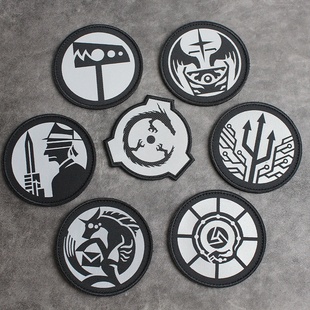 高亮反光魔术贴基金会机动特遣队标志中国分部魔术贴臂章衣帽包贴