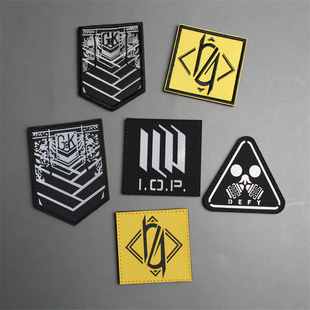 反光少女前线魔术贴章格里芬背包贴章404小队臂章胸章个性士气章